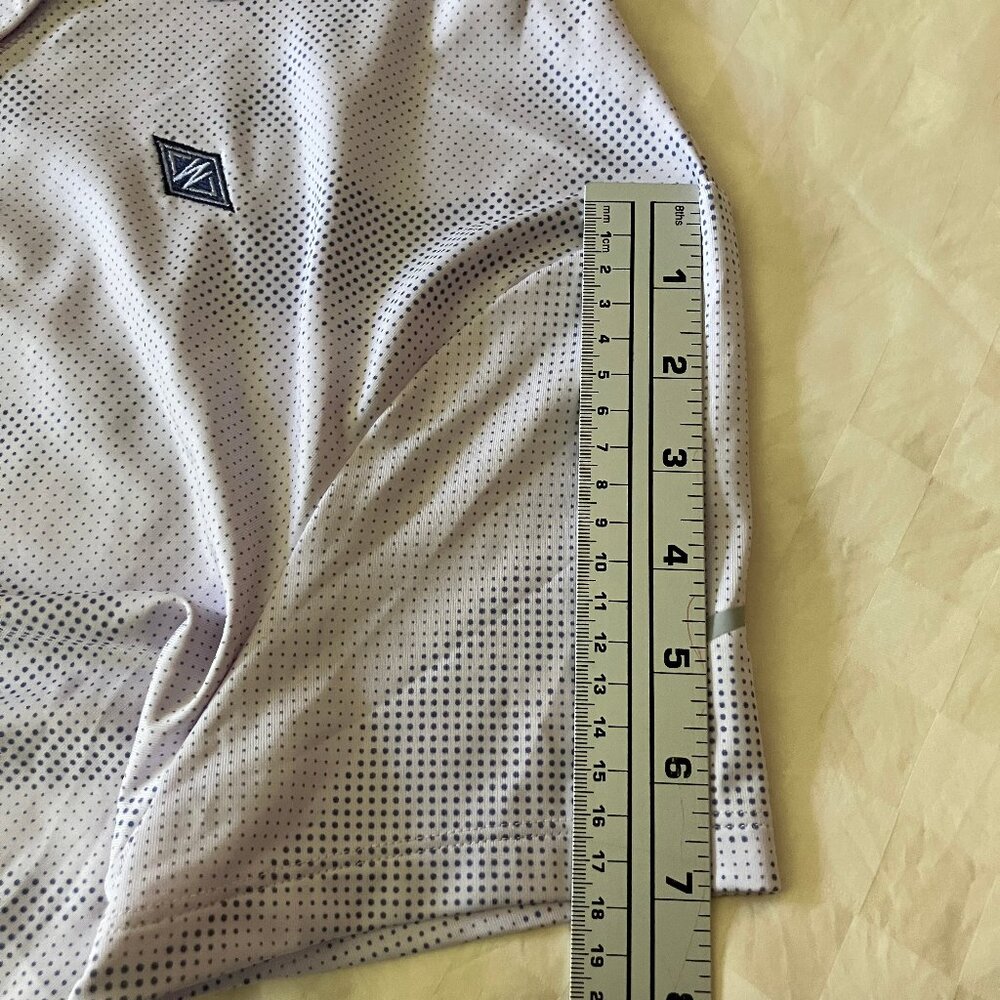 Women's Nike Golf Polo Dry fit Shirt/Top/Blouse Grey/White clr Short slvs Size L - Picture 8 of 12